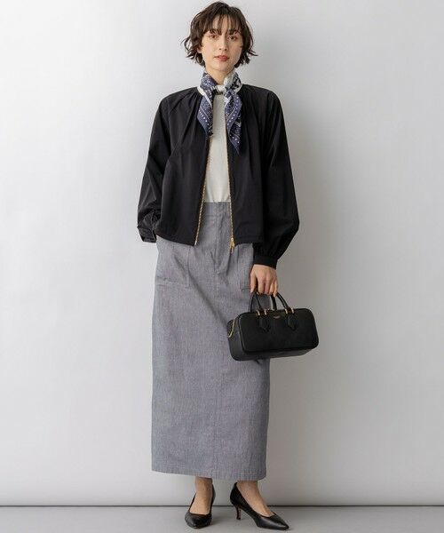 23区 / ニジュウサンク その他アウター | 2WAYストレッチタフタ ギャザーブルゾン | 詳細3