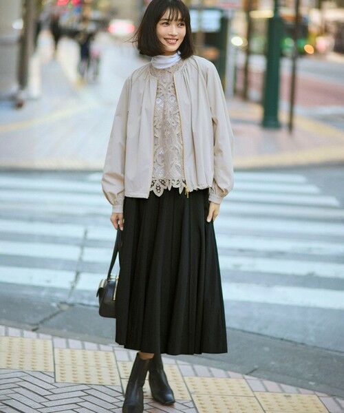 23区 / ニジュウサンク その他アウター | 2WAYストレッチタフタ ギャザーブルゾン | 詳細5