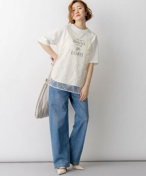 23区 / ニジュウサンク キャミソール・チューブトップ | 刺繍レース キャミソール | 詳細5