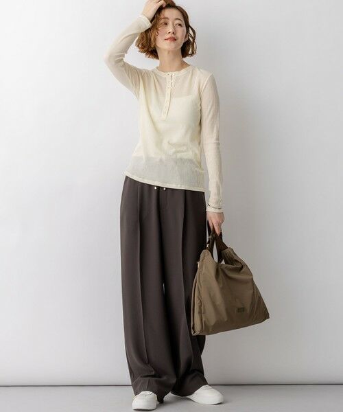 23区 / ニジュウサンク カットソー | 【見上愛さん着用】シアーリブ レイヤード ロンTEE | 詳細16