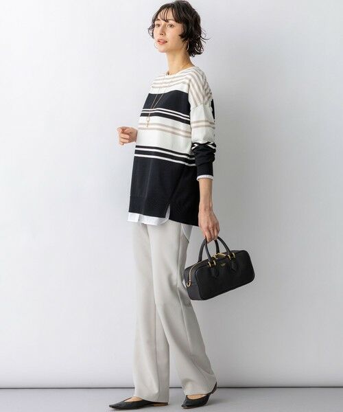 23区 / ニジュウサンク ニット・セーター | コットンポリエステルストレッチ オーバーサイズ ニット | 詳細13