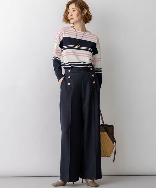 23区 / ニジュウサンク ニット・セーター | コットンポリエステルストレッチ オーバーサイズ ニット | 詳細24