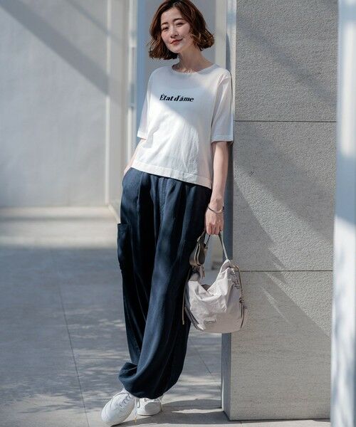 23区 / ニジュウサンク その他パンツ | 【SLOW/一部店舗限定】ガーメントツイル ワイドタック パンツ | 詳細29