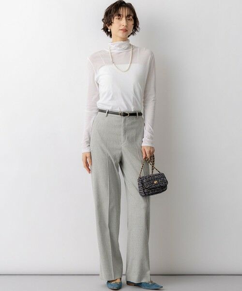 23区 / ニジュウサンク その他パンツ | アイアスマットストレッチ ワイド パンツ | 詳細17