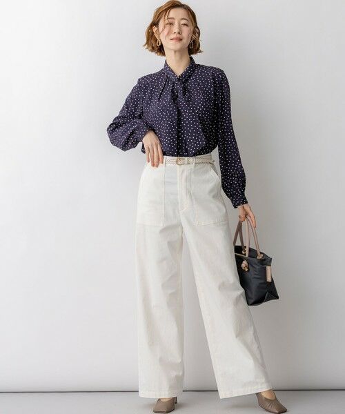 23区 / ニジュウサンク その他パンツ | 【CanCam掲載】スラブツイルストレッチ ベイカーパンツ | 詳細5