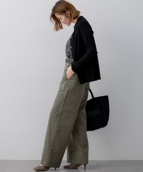 23区 / ニジュウサンク その他パンツ | 【CanCam掲載】スラブツイルストレッチ ベイカーパンツ | 詳細16