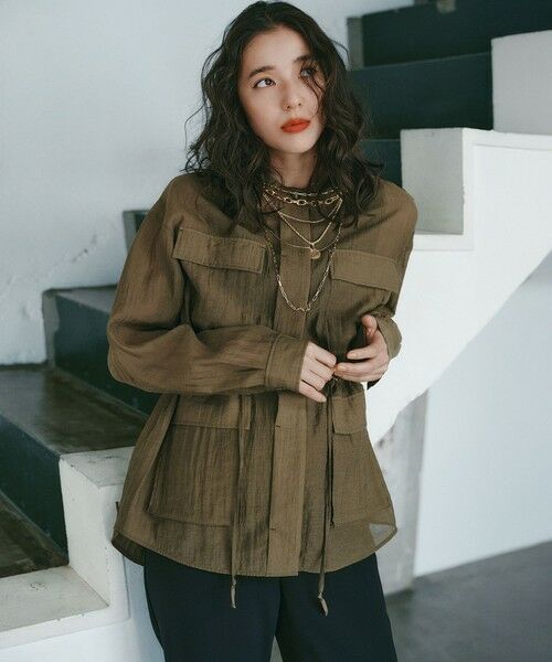 23区 / ニジュウサンク その他パンツ | 【新色追加】ストレッチダブルクロス フレアパンツ | 詳細13