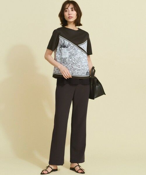 23区 / ニジュウサンク その他パンツ | 【新色追加】ストレッチダブルクロス フレアパンツ | 詳細16