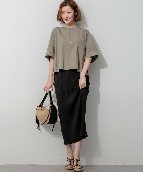 23区 / ニジュウサンク ミニ・ひざ丈スカート | 【SLOW/一部店舗限定】ホールガーメント リブニット スカート | 詳細4