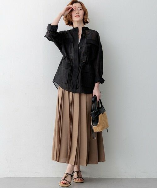 23区 / ニジュウサンク ロング・マキシ丈スカート | グロッシープリーツ ロングスカート | 詳細17