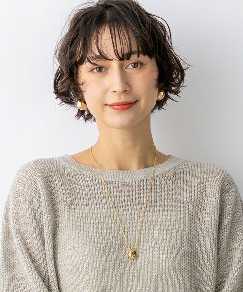 23区 / ニジュウサンク ネックレス・ペンダント・チョーカー | メタルトップ ドロップ ネックレス（ゴールド系）