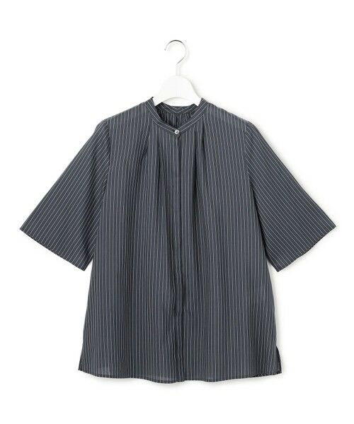 23区 / ニジュウサンク シャツ・ブラウス | ドライシアーストライプ フロントタック ブラウス | 詳細3