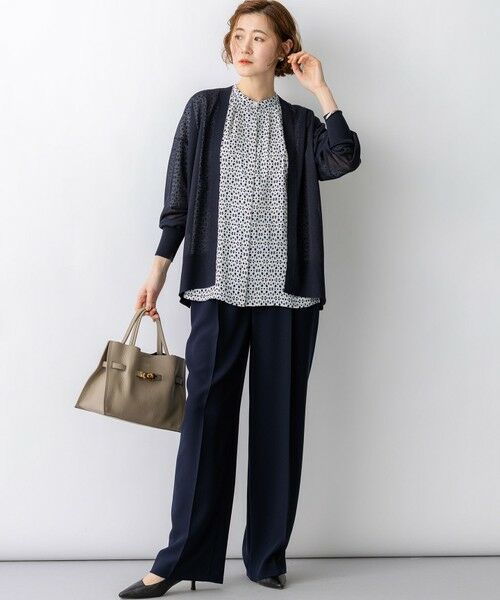 23区 / ニジュウサンク シャツ・ブラウス | カレイドスコーププリント バンドカラー ブラウス | 詳細2