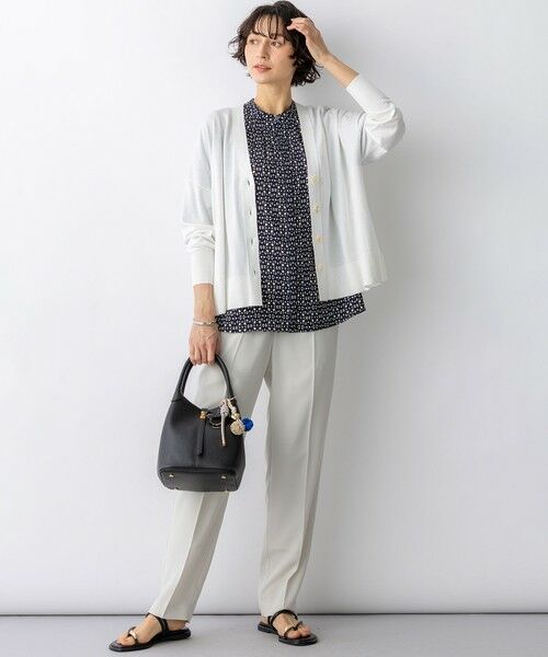 23区 / ニジュウサンク シャツ・ブラウス | カレイドスコーププリント バンドカラー ブラウス | 詳細12