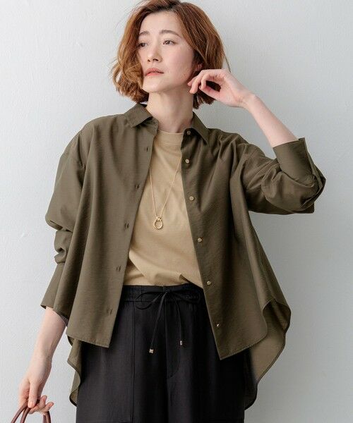 23区 / ニジュウサンク シャツ・ブラウス | 【CanCam掲載】シアータンブラー ファンクショナル シャツ（ダークブラウン系）