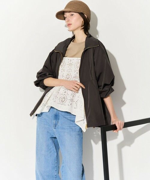 23区 / ニジュウサンク シャツ・ブラウス | ラッセルオーナメントレース キャミソール ブラウス | 詳細1