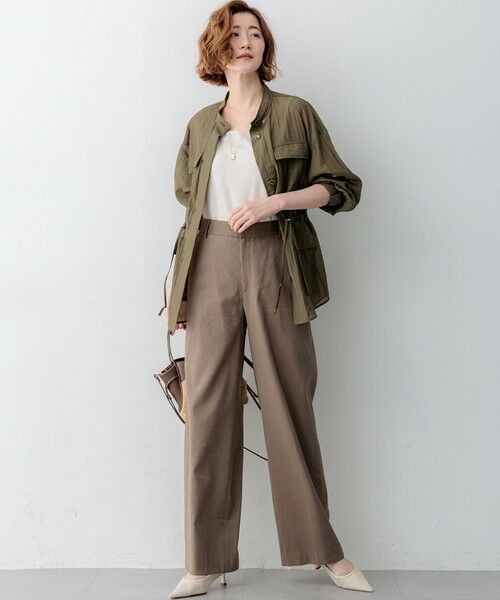23区 / ニジュウサンク シャツ・ブラウス | 【見上愛さん着用】リネンミックスシアースラブ ミリタリー シャツジャケット | 詳細25