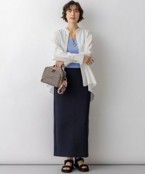 23区 / ニジュウサンク シャツ・ブラウス | ドビーストライプ バックタック フレアブラウス | 詳細4