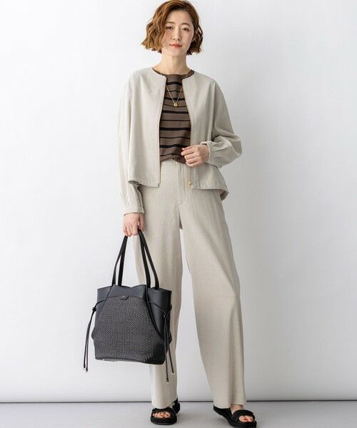 23区 / ニジュウサンク トートバッグ | ペーパーライクコンビ トートバッグ (M) | 詳細2