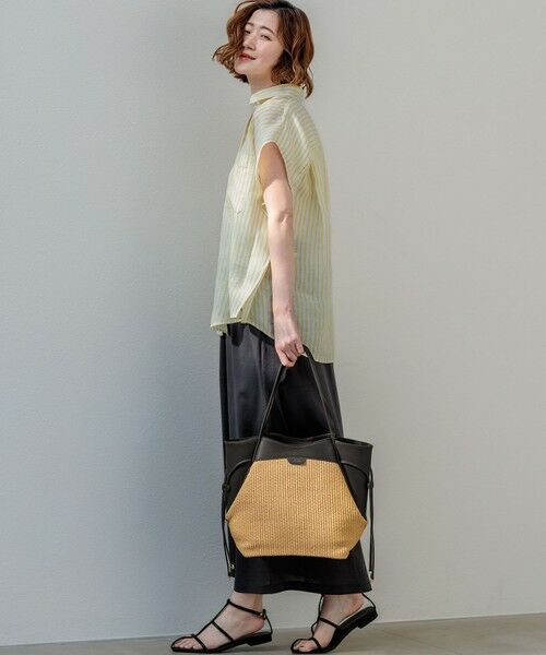 23区 / ニジュウサンク トートバッグ | ペーパーライクコンビ トートバッグ (M) | 詳細7