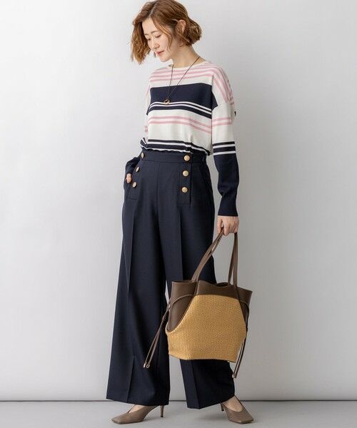 23区 / ニジュウサンク トートバッグ | ペーパーライクコンビ トートバッグ (M) | 詳細9