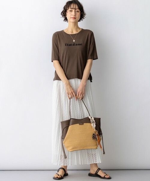 23区 / ニジュウサンク トートバッグ | ペーパーライクコンビ トートバッグ (M) | 詳細10