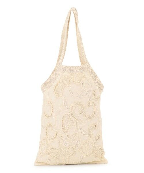 23区 / ニジュウサンク トートバッグ | コットンレース トートバッグ（ベージュ系）