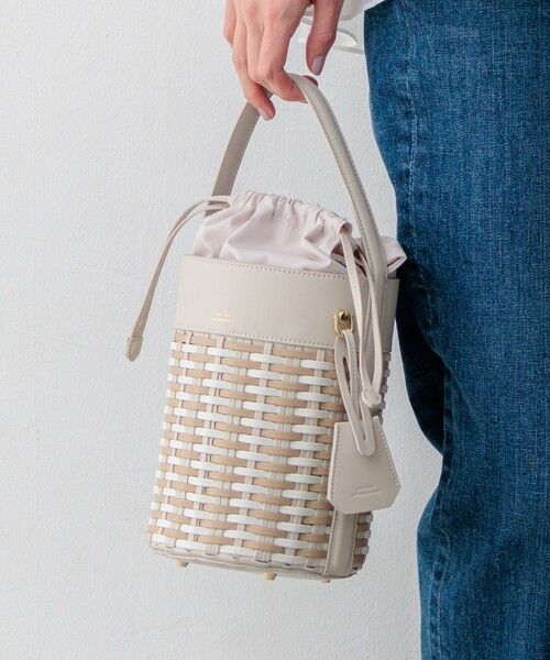 23区 / ニジュウサンク ハンドバッグ | バスケットメッシュ バケツバッグ（ベージュ系）