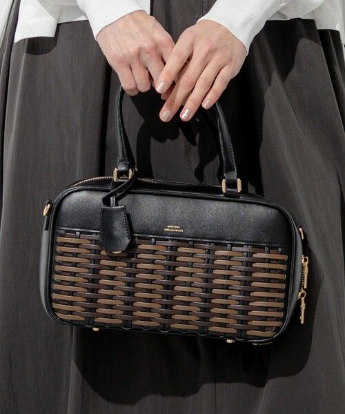 23区 / ニジュウサンク ボストンバッグ | バスケットメッシュ ボストンバッグ（ブラック系）