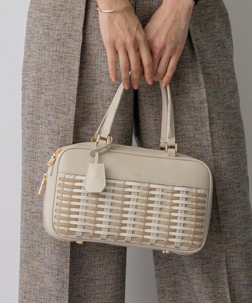 23区 / ニジュウサンク ボストンバッグ | バスケットメッシュ ボストンバッグ（ベージュ系）