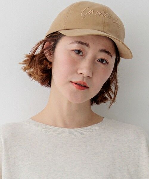 23区 / ニジュウサンク キャップ | ロゴ刺繍 キャップ（キャメル系）