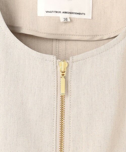 23区 / ニジュウサンク その他アウター | リネンレーヨンストレッチ ノーカラー ブルゾン | 詳細5