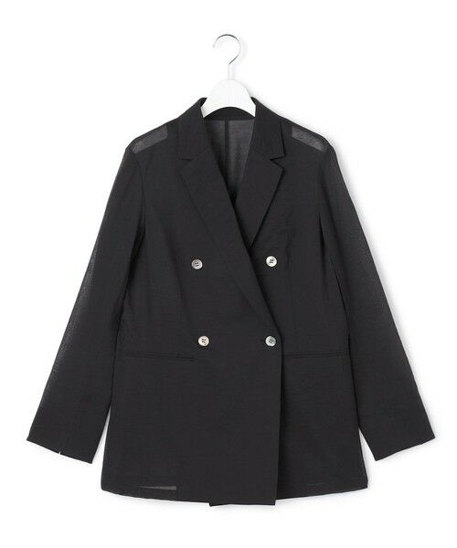 23区 / ニジュウサンク その他アウター | 【見上愛さん着用】ナイロンコットンシアーボイル ダブルジャケット | 詳細8