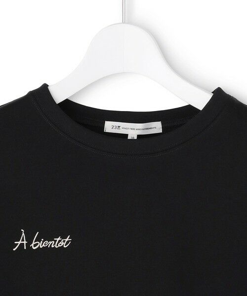 23区 / ニジュウサンク カットソー | バック刺繍 メッセージロゴ Tシャツ | 詳細9