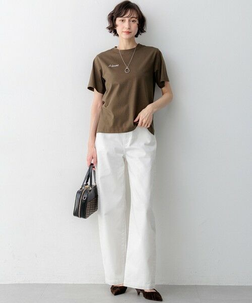 23区 / ニジュウサンク カットソー | バック刺繍 メッセージロゴ Tシャツ | 詳細16