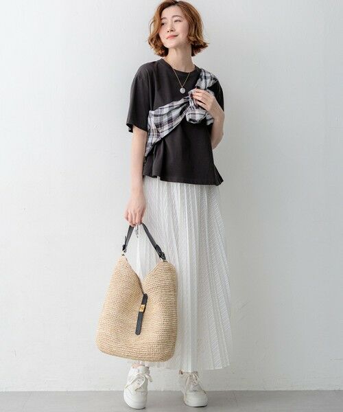 23区 / ニジュウサンク カットソー | スビンギザコットン フレア Tシャツ | 詳細5