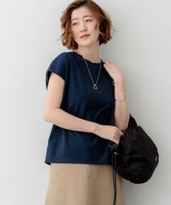 23区 / ニジュウサンク カットソー | 【WEB&一部店舗限定カラーあり】スビンハイツイスト フレンチスリーブ Tシャツ