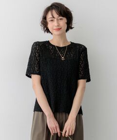 23区 / ニジュウサンク カットソー | リンクルレースジャージー 5分袖 TEE