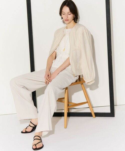 23区 / ニジュウサンク カットソー | リンクルレースジャージー 5分袖 TEE | 詳細3