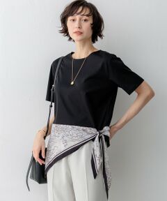 23区 / ニジュウサンク カットソー | スカーフコンビジャージー ウエストデザイン カットソー