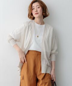 23区 / ニジュウサンク カーディガン・ボレロ | シャイニーシアー フロントオープン カーディガン