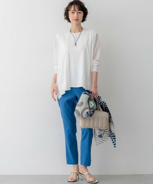 23区 / ニジュウサンク カーディガン・ボレロ | シャイニーシアー フロントオープン カーディガン | 詳細2