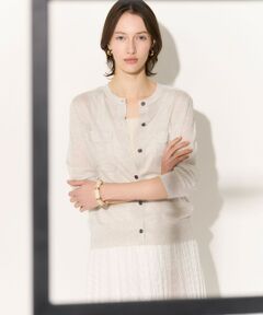 23区 / ニジュウサンク カーディガン・ボレロ | 【一部先行予約/WEB&一部店舗限定カラーあり】シャイニーシアー フラップポケット カーディガン