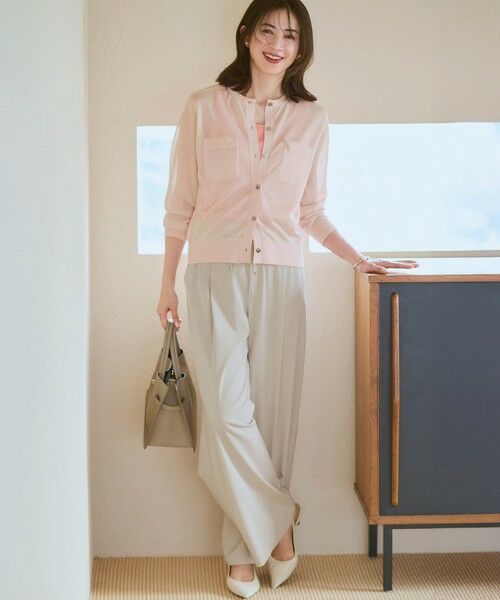 23区 / ニジュウサンク カーディガン・ボレロ | 【WEB&一部店舗限定カラーあり】シャイニーシアー フラップポケット カーディガン | 詳細12