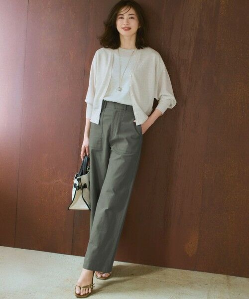 23区 / ニジュウサンク カーディガン・ボレロ | 【WEB&一部店舗限定カラーあり】シャイニーシアー ドルマンスリーブ カーディガン | 詳細1