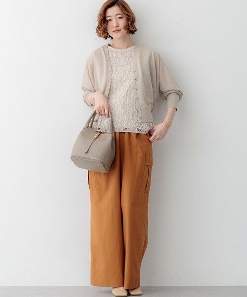 23区 / ニジュウサンク カーディガン・ボレロ | 【WEB&一部店舗限定カラーあり】シャイニーシアー ドルマンスリーブ カーディガン | 詳細3