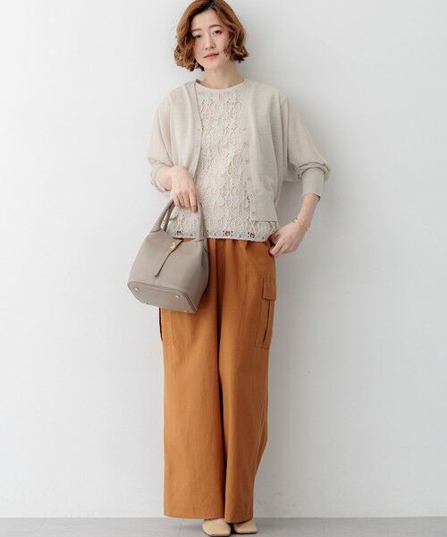 23区 / ニジュウサンク カーディガン・ボレロ | 【WEB&一部店舗限定カラーあり】シャイニーシアー ドルマンスリーブ カーディガン | 詳細4