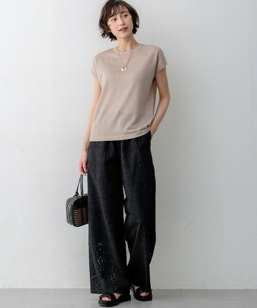 23区 / ニジュウサンク ニット・セーター | シャイニーシアー ノースリーブ ニット | 詳細6