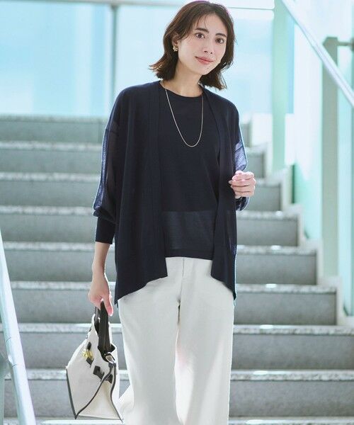 23区 / ニジュウサンク ニット・セーター | シャイニーシアー ノースリーブ ニット | 詳細22