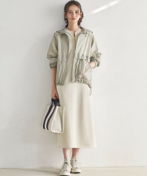 23区 / ニジュウサンク ロング・マキシ丈ワンピース | 【SLOW/一部店舗限定】ハイゲージテリー ハーフジップ ワンピース | 詳細1